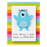 Dancin' Birthday Monster Etched Dies from the Monster Birthday Collection