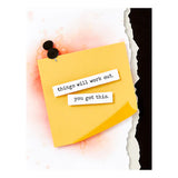 Push Pin Notes Etched Dies from the Take Note Collection