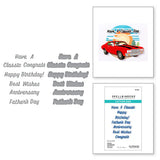 Classic Sentiments Etched Dies from the Classic Road Legends Collection by Mindy Eggen