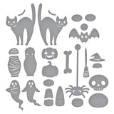 Halloween Tick Tock Etched Dies from the Cuckoo Cottage Collection