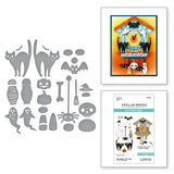 Halloween Tick Tock Etched Dies from the Cuckoo Cottage Collection