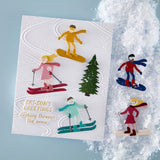 Streamline 3D Embossing Folder from the Ski-son's Greetings Collection by Simon Hurley