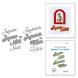 French Holiday Sentiments Etched Dies from the International Holiday Sentiments Collection