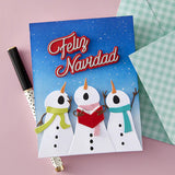 Spanish Holiday Sentiments Etched Dies from the International Holiday Sentiments Collection