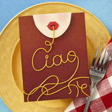 Ciao Spaghetti Etched Dies from the La Dolce Vita Collection