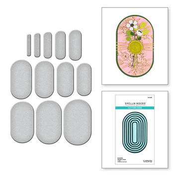 Essential Modern Ovals Etched Dies from the Sealed for Summer Collection