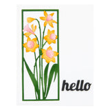 Daffodil Frame Etched Dies from the Photosynthesis Collection by Simon Hurley