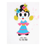 Dancin' Day of the Dead Girl Etched Dies from the Dancin' Halloween Collection