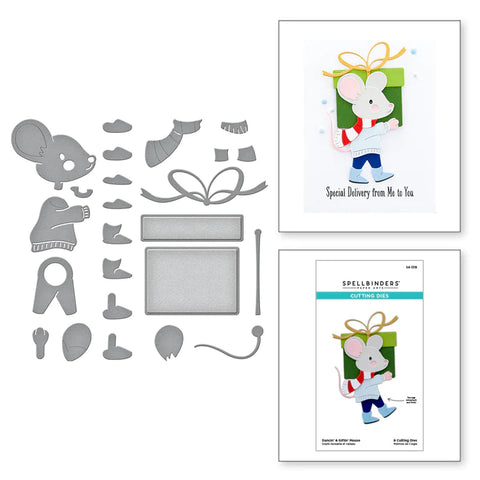 Matrices gravées Dancin' &amp; Giftin' Mouse de la collection Dancin' Christmas