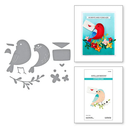 Love Note Bird Etched Dies from the Out and About Collection