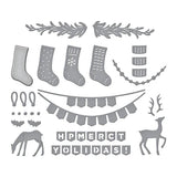 Mantle Decorations Etched Dies from the Timeless Trees Collection by Simon Hurley