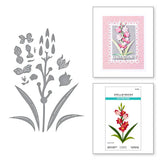 Layered Gladiolus Etched Dies from the Wildflowers Collection by Lisa Horton
