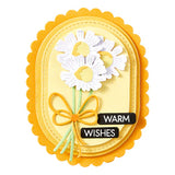Scallop and Stitched Edge Ovals Etched Dies from the Wildflowers Collection by Lisa Horton