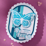 Scallop and Stitched Edge Ovals Etched Dies from the Wildflowers Collection by Lisa Horton