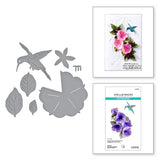 Petunia and Hummingbird Etched Dies from the Summer Solstice Garden Collection by Susan Tierney-Cockburn