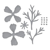 Cosmos Etched Dies from the Summer Solstice Garden Collection by Susan Tierney-Cockburn