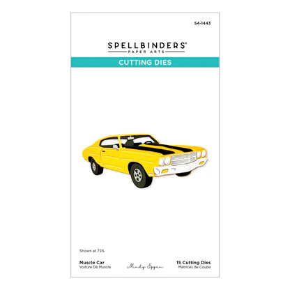 Muscle Car Etched Dies from the Classic Road Legends Collection by Mindy Eggen