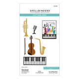 Mini Musical Instruments Etched Dies from the Bibi's Musical Notes Collection by Bibi Cameron