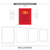 Bow & Bell Scallop Frame Etched Dies from the All About Christmas Collection by Lisa Horton