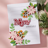 Christmas Foliage Etched Dies from the All About Christmas Collection by Lisa Horton