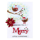 Little Birdies Etched Dies from the All About Christmas Collection by Lisa Horton
