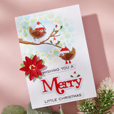 Little Birdies Etched Dies from the All About Christmas Collection by Lisa Horton