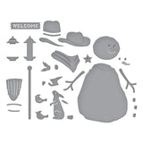 Country Snowman Etched Dies from the Country Christmas Collection by Annie Williams