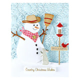 Country Snowman Etched Dies from the Country Christmas Collection by Annie Williams
