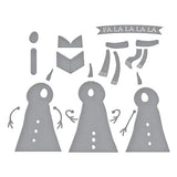 The Snow Notes Etched Dies from the Wonderland Collection