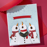 Snowfall Shimmer BetterPress Plate from the Wonderland Collection