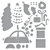Yuletide Ride Etched Dies from the Wonderland Collection
