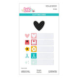 Labels & Icons Etched Dies from the Crafty Babe Collection with Simple Stories