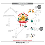 Chiming Christmas Etched Dies from the Cuckoo Cottage Collection