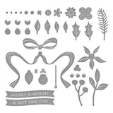 Gifting Bow Etched Dies from the Merry Moments Collection