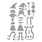 Santa's Elves Etched Dies from the North Pole Friends Collection by Simon Hurley