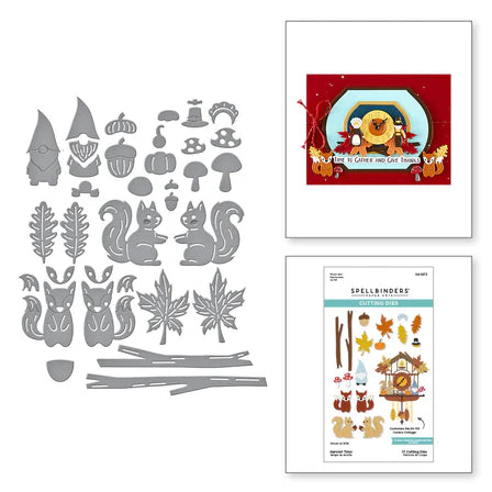 Harvest Time Etched Dies from the Cuckoo Cottage Collection