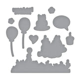 Make A Wish! Etched Dies for Coordinating Stamp Set from the Say Cheese Classic Pooh Birthday Collection by Simple Stories