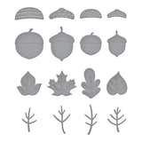 Falling Leaves Etched Dies from the Autumn Archives Collection by Kelly Bangs