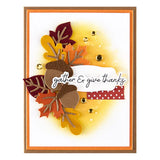 Falling Leaves Etched Dies from the Autumn Archives Collection by Kelly Bangs