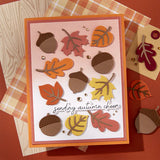 Falling Leaves Etched Dies from the Autumn Archives Collection by Kelly Bangs
