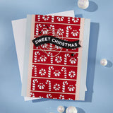 Sweet Borders Etched Dies from the Candy Christmas Collection by Stamperia