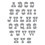 Autumn Alpha Etched Dies from the Autumn Archives Collection by Kelly Bangs