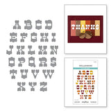 Autumn Alpha Etched Dies from the Autumn Archives Collection by Kelly Bangs