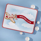 Gingerbread Plane & Banners Etched Dies from the Candy Christmas Collection by Stamperia