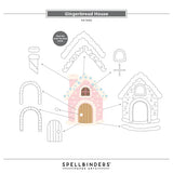 Gingerbread House Etched Dies from the Candy Christmas Collection by Stamperia