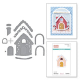 Gingerbread House Etched Dies from the Candy Christmas Collection by Stamperia