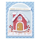 Gingerbread House Etched Dies from the Candy Christmas Collection by Stamperia