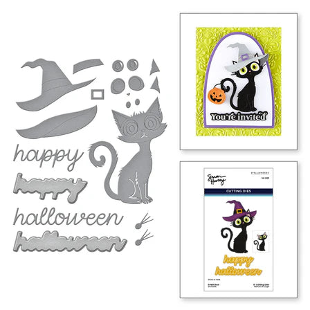 Bewitched Etched Dies from the Spooktacular Collection by Simon Hurley
