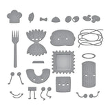 Pasta Friends Etched Dies from the Buon Appetito Collection