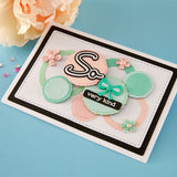 So Amazing Sentiments Clear Stamp & Die Set by Lisa Horton